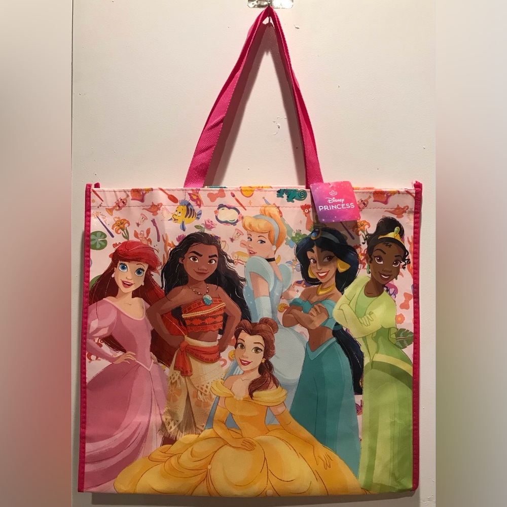 Disney Princess Tote Bag - Pink and Multicolor